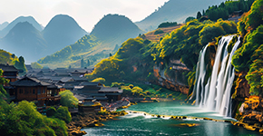 貴人游：黃果樹瀑布/荔波大小七孔/西江千戶苗寨/青巖古鎮(zhèn)雙臥7日雙飛5